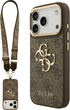 Панель Guess 4G Big 4G Classic Logo Big Strap Metal Buttons для Apple iPhone 17 Pro Brown (3666339488734) - зображення 1