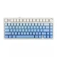 Бездротова ігрова механічна клавітура AULA F75 Cloud blue / Блакитно-білий градієнт / Бічне гравірування - изображение 9