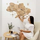 Детализированная 3D карта Украины из дерева 150 x 99 см Голд от Enjoy The Wood - изображение 7