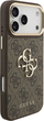 Панель Guess 4G Big 4G Classic Logo Big Strap Metal Buttons для Apple iPhone 17 Pro Max Brown (3666339488741) - зображення 4