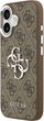 Панель Guess 4G Big 4G Classic Logo для Apple iPhone 17 Brown/Silver (3666339517915) - зображення 2