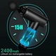 Перкуссионный массажер Cholas Massage Gun, 30 скоростей, 6 насадок, LED-дисплей, 2400 мА·ч, черный - изображение 2
