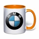 Чашка с печатью "BMW" (цвет оранжевый) (34047) - изображение 2