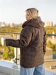Женская теплая куртка-пуховик SOLINNA на синтепоне 150 RV-161 Темно-коричневый 66-68 - изображение 3