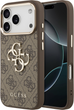 Панель Guess 4G Big 4G Classic Logo для Apple iPhone 17 Pro Brown/Gold (3666339521936) - зображення 1