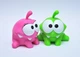 Набор фигурок Ам Ням + Ам Няша Om Nom Cut the Rope omnom амням нямням ням ням - изображение 6