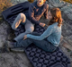 Каремат надувний туристичний 188х58х6см, Outdoor Sleeping, Чорний / Похідний матрац з подушкою (L) - изображение 4