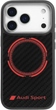 Etui plecki Audi RSQ Carbon Fiber Sport Red Circle MagSafe do Apple iPhone 17 Pro Black (AUS-TPUPCMIP17P-RSQ/D5-BK) - obraz 1