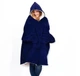 Плед Толстовка с капюшоном и рукавами Huggle Hoodie плед - худи (синий) One size (467-1021) - изображение 4