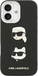 Панель Karl Lagerfeld FW Grained Karl & Choupette Heads Pins do Apple iPhone 17 Black (3666339494650) - зображення 4