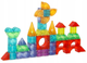 Klocki magnetyczne świecące KIK Light Magnetic Blocks Figury 134 elementy (5903039752733) - obraz 3