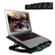 Подставка для ноутбука IceCoorel 10-15", 1*125mm 1400 RPM + 4*70mm 2500 RPM, 2*USB, 365x297x30mm, Blue (K5Bl) - изображение 6