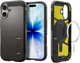Etui Spigen Tough Armor "T" MagSafe do Apple iPhone 17 Gun Metal (8800283315240) - obraz 6