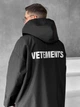 Дождевик Черный Мужской Однотонная Куртка С Принтом Vet L-XL (369503) - изображение 6
