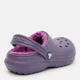 Детские кроксы-сабо утепленные для девочки Crocs Classic Lined Clog K 207010-5CI 30-31 (C13) Nightshade (198445227608) - изображение 4