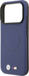 Панель BMW M FW Metal Logo MagSafe для Apple iPhone 17 Pro Max Navy Blue (BMHMP17X25PFWSMB) - зображення 6
