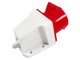 Розетка силова стаціонарна Lemanso LM2035 16А 5п (3п+е+н) 380-415V IP44 LEE-115L Червона - зображення 3