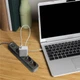 Сетевой удлинитель VIDEX ONCORD с выключателем 4 розетки 3 м Черный (VF-PD43G-B) - изображение 2