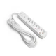 Сетевой удлинитель VIDEX ONCORD с выключателем 4 розетки 3 м Белый (VF-PD43G-W) - изображение 2