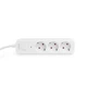 Сетевой удлинитель VIDEX ONCORD с выключателем 3 розетки 3 м Белый (VF-PD33G-W) - изображение 9