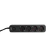 Сетевой удлинитель VIDEX ONCORD с выключателем 4 розетки 3 м Черный (VF-PD43G-B) - изображение 9