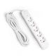 Сетевой удлинитель VIDEX ONCORD с выключателем 5 розеток 3 м Белый (VF-PD53G-W) - изображение 9