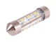 Світлодіодна автолампа C5W SV8.5 силікон 12В 39мм SMD3014-24led білий - зображення 1