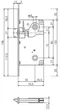Замок AGB Centro WC18/90/50 Никель (B01013.50.06) - изображение 2