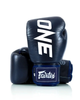 Рукавички боксерські шкіряні з бинтами Fairtex BGV1-ONE 14 унцій, темно-сині - изображение 3