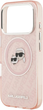 Etui Karl Lagerfeld IML Glitter Karl & Choupette Heads MagSafe do Apple iPhone 17 Pro Max Pink (3666339499082) - obraz 6
