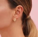Сережкі золоті "Квітка" 585 проби 4160 - изображение 2