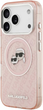 Etui Karl Lagerfeld IML Glitter Karl & Choupette Heads MagSafe do Apple iPhone 17 Pro Pink (3666339499075) - obraz 3