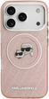 Etui Karl Lagerfeld IML Glitter Karl & Choupette Heads MagSafe do Apple iPhone 17 Pro Pink (3666339499075) - obraz 4