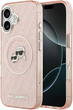 Etui Karl Lagerfeld IML Glitter Karl & Choupette Heads MagSafe do Apple iPhone 17 Pink (3666339499051) - obraz 1