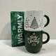 Набор керамических чашек 2 шт 320 мл h-9 см, d-8 см NY Warmly GREEN GREY Limited Edition TRSC-BH5019 - изображение 1