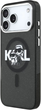 Панель Karl Lagerfeld IML Glitter Karl & Choupette Sketch MagSafe do Apple iPhone 17 Pro Black (3666339504496) - зображення 3