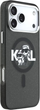 Панель Karl Lagerfeld IML Glitter Karl & Choupette Sketch MagSafe do Apple iPhone 17 Pro Black (3666339504496) - зображення 5