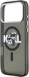 Панель Karl Lagerfeld IML Glitter Karl & Choupette Sketch MagSafe do Apple iPhone 17 Pro Max Black (3666339504502) - зображення 6
