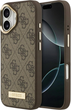 Панель Guess 4G Logo Plate MagSafe для iPhone 17 Brown (3666339489762) - зображення 1