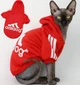 Толстовка для котов (кошек) Adidog XS Красный - изображение 1