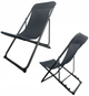 Leżak ogrodowy Platinet PCSB028B fotel tarasowy skadany Czarny (5907595461382) - obraz 3