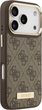 Панель Guess 4G Logo Plate MagSafe для iPhone 17 Pro Brown (3666339489786) - зображення 4