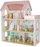 Drewniany domek dla lalek Kik Lulilo Peonio LED 70 cm Różowy (KX3053) (5903039767546) - obraz 3