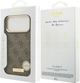 Панель Guess 4G Logo Plate MagSafe для iPhone 17 Pro Max Brown (3666339489793) - зображення 7