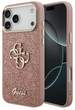 Панель Guess Fixed Glitter Big 4G MetalFrame для iPhone 17 Pro Max Pink - зображення 1