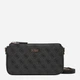 Сумка кросс-боди через плечо женская маленькая Guess Noelle Ii Dbl Pouch Crossbody HWBG96-72710-CLO Coal Logo (190231964575) - изображение 5
