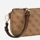 Сумка кросс-боди через плечо женская маленькая Guess Noelle Ii Dbl Pouch Crossbody HWBG96-72710-LGW Latte Logo/Brown (190231964582) - изображение 4