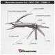 Мультитул TheGeneral Ergo One у чохлі графітовий (1100TG-11) (275054) - изображение 4