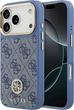 Панель Guess 4G Strass Logo MagSafe для iPhone 17 Pro Blue (3666339529444) - зображення 1