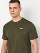 Футболка хлопковая длинная мужская Fila FAM0874-60081 L Темный хаки (4067777228729) - изображение 4